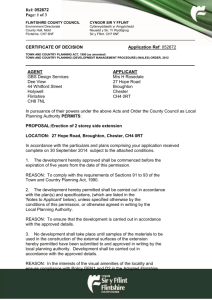 Decision Notice - Flintshire County Council
