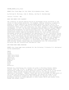 README NEHRP Site Class Maps
