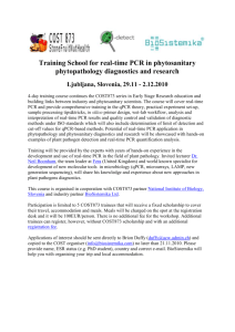 Training School for real-time PCR in phytosanitary