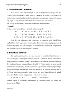 Lec(5,6,7) Stream Cipher Systems