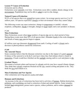 Sixth Extinction Answers