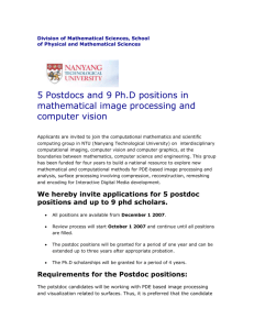 5 Postdocs and 9 Ph.D positions in mathematical image processing
