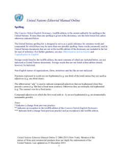 United Nations Editorial Manual Online