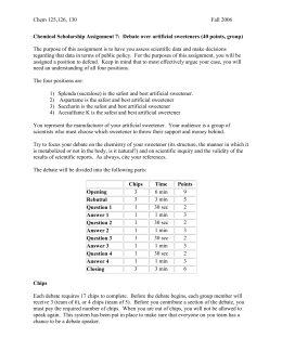 Research paper on artificial sweeteners