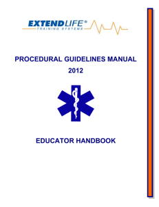 Procedural Guidelines Manual
