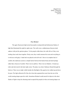 Poor Richard Final Paper - English 130 Introduction to Fiction Fall