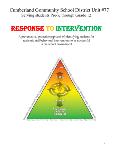 Response - Cumberland CUSD 77