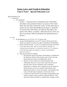 Issues, Laws, and Trends in Education Class 6 Notes – Special