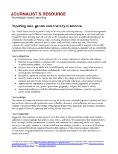 Reporting race, gender and diversity in America