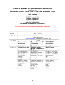 Agenda - Universitat Pompeu Fabra