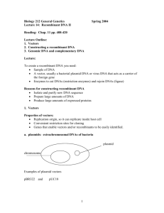 Biology 212 General Genetics