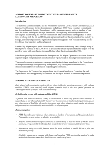 Airport`s April 2004 Report on the Airport Voluntary Commitments