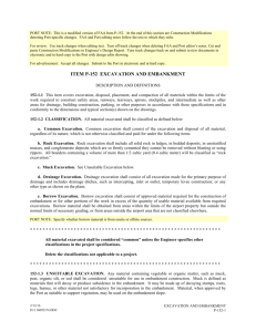 item p-152 excavation and embankment