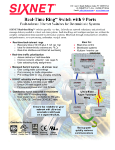 Real-Time Ring™ Switch with 9 Ports