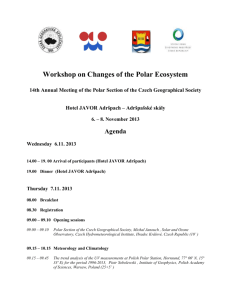 Workshop on Changes of the Polar Ecosystem