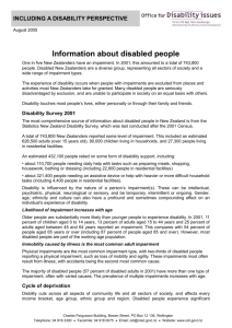 Information about disabled people