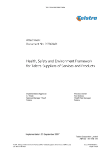 Health, Safety and Environment Framework for