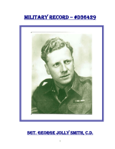 Military Record – Sergeant George Jolly Smith