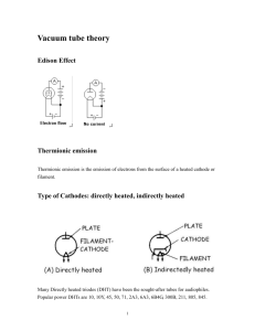 Vacuum tube theory