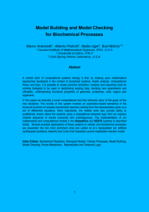 Reasoning About Biochemical Processes