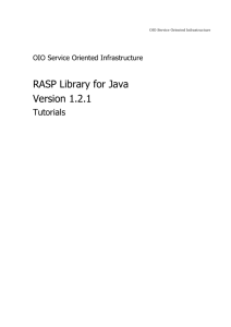 OIOSI RASP Library for Java Tutorials