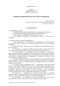 Republic of Latvia Cabinet Regulation No. 748 Adopted 6