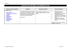 Referral Guidelines - Department of Health