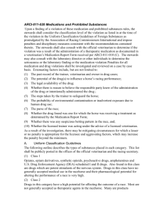 ARCI-011-020 Medications and Prohibited Substances