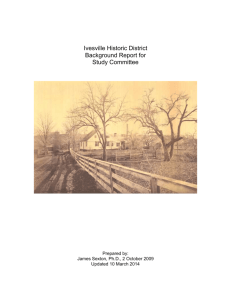 Ivesville Historic District Backgroud Report