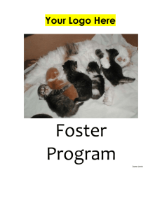 Kitten Foster Manual (NeoNatal)