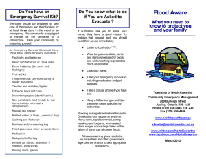 North Kawartha Flood Brochure