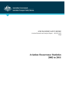 Aviation Occurrence Statistics - Australian Transport Safety Bureau