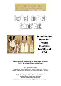 Information Pack on Textiles in the