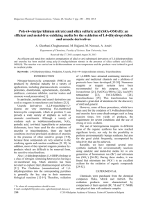 Poly-(4-vinylpyridinium nitrate) and silica sulfuric acid (SiO2