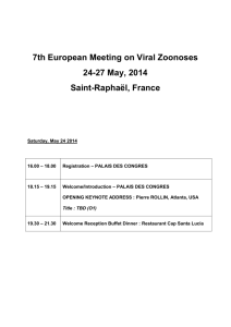 Program  - 7th European Meeting on Viral Zoonoses