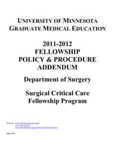 MED - Department of Surgery - University of Minnesota Twin Cities