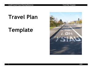 Travel Plan Template - Keeping Cardiff Moving