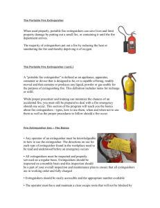 The Portable Fire Extinguisher