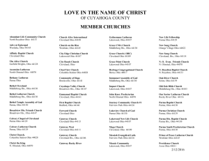 MEMBER CHURCHES: