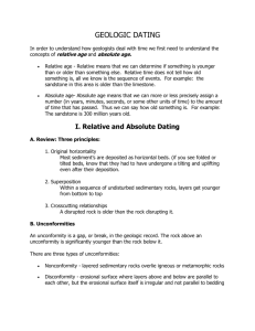 Geologic Time: Dating - Notes