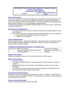 Ortho 630 Syllabus & Case Sheet