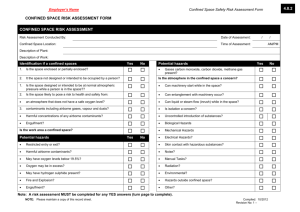 confined space risk assessment form