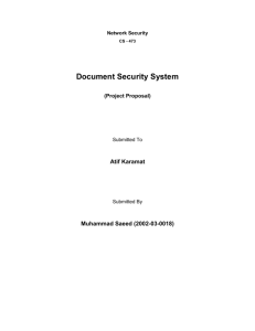 Document Security System
