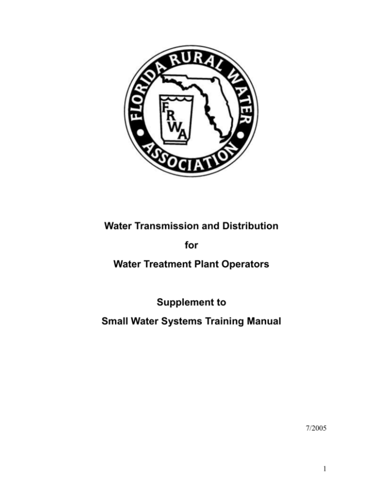 Distribution Systems for Water Treatment Plant Operators