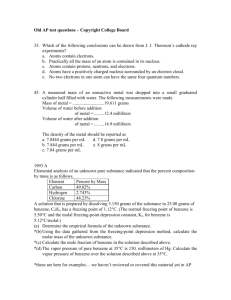 Old AP test questions – Copyright College Board