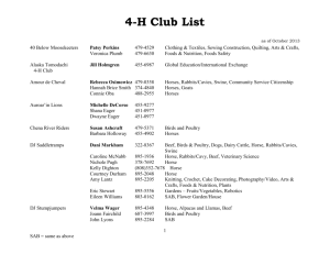 Leaders and Clubs - Alaska 4-H