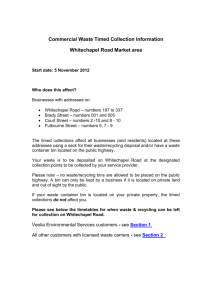 Whitechapel Market area information