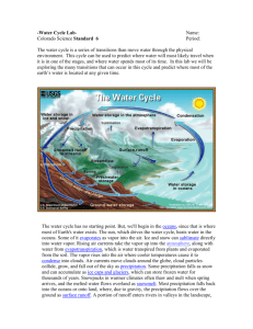 ICPE – Water Cycle Lab