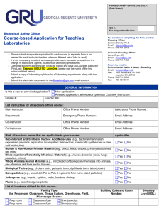 Course-based Application for Teaching Laboratories
