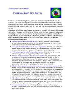 WHPP 904: Choosing a Lawn Care Service
